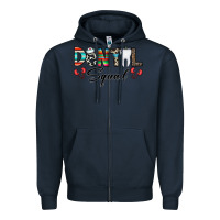 Navy dental squad Zipper Hoodie - CowhideDigitalArt