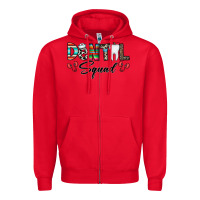 Red dental squad Zipper Hoodie - CowhideDigitalArt