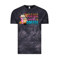 Cloud Black mama needs coffee Vintage Tee - Zillion Design Studio