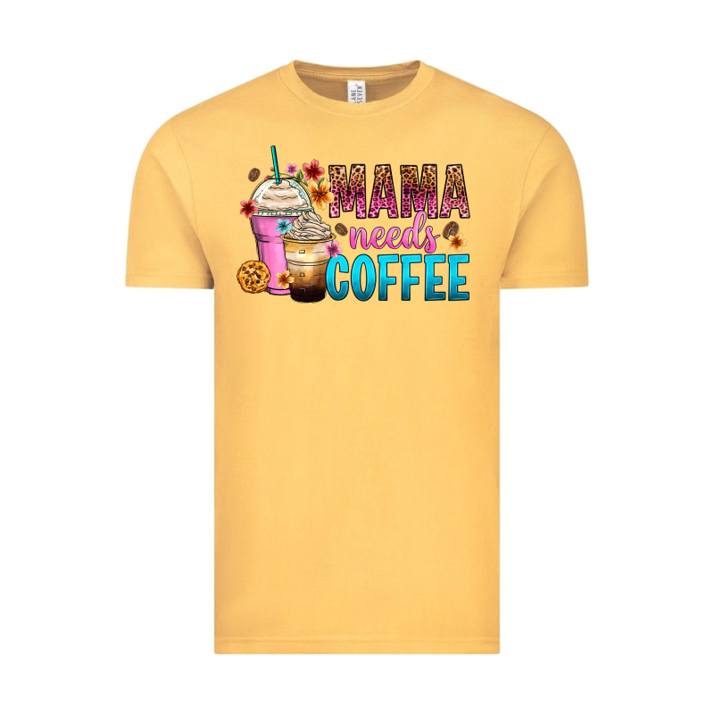 Mama Needs Coffee Vintage Tee by Zillion Design Studio | Teevron