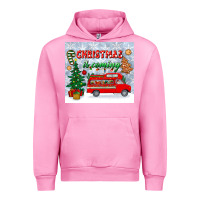 Fuchsia Pink christmas is coming tumbler Urban Hoodie - BundleAndBundleShop