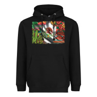 Mexico Flag Sunflowers Roses And Cactus With Serape Aztec And Leopard Heavyweight Hoodie | Teevron