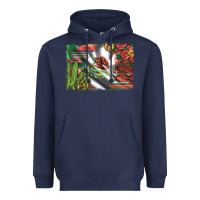Navy mexico flag sunflowers roses and cactus with serape aztec and leopard Heavyweight Hoodie - Artiststas