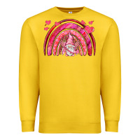 Lemon valentines day rainbow with cupid gnome Premium Sweatshirt - NancyCooperArtShop