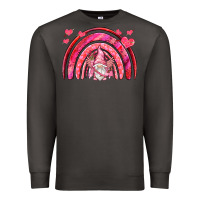 Smoke valentines day rainbow with cupid gnome Premium Sweatshirt - NancyCooperArtShop