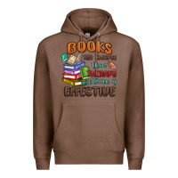 Chestnut books are cheaper than therapy Premium Hoodie - MaliasSmallBusiness