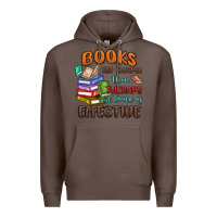 Coffee books are cheaper than therapy Premium Hoodie - MaliasSmallBusiness
