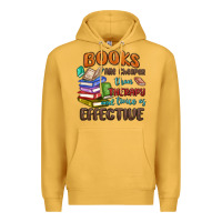Mustard books are cheaper than therapy Premium Hoodie - MaliasSmallBusiness