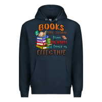 Navy books are cheaper than therapy Premium Hoodie - MaliasSmallBusiness
