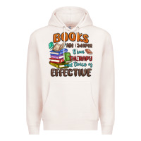 Pale Pink books are cheaper than therapy Premium Hoodie - MaliasSmallBusiness