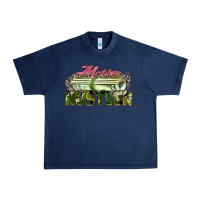 Navy mother hustler Urban Heavy Tee - Zillion Design Studio