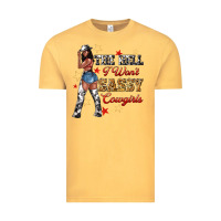 Vintage Mustard the heel i wont sassy cowgirls Vintage Tee - texasbilliewilder