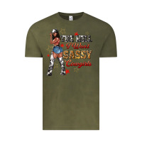 Vintage Olive the heel i wont sassy cowgirls Vintage Tee - texasbilliewilder