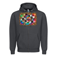 Smoke race leopard and tie dye background Zipper Hoodie - HRA Design Shop