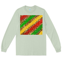 Matcha African colors leopard Long Sleeve Tee - Zillion Design Studio