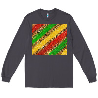 Smoke African colors leopard Long Sleeve Tee - Zillion Design Studio