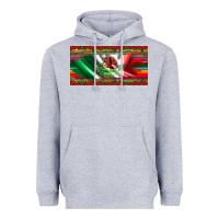 Heather Grey mexico flag serape roses leopard and glitter licanse plate Heavyweight Hoodie - Artiststas