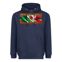 Navy mexico flag serape roses leopard and glitter licanse plate Heavyweight Hoodie - Artiststas