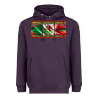 Mexico Flag Serape Roses Leopard And Glitter Licanse Plate Heavyweight Hoodie | Teevron