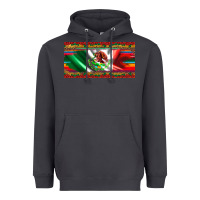Smoke mexico flag serape roses leopard and glitter licanse plate Heavyweight Hoodie - Artiststas