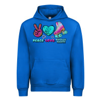 Cobalt peace love roller skate Urban Hoodie - BundleAndBundleShop