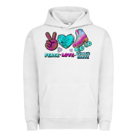 Pigment Lunar Rock peace love roller skate Urban Hoodie - BundleAndBundleShop
