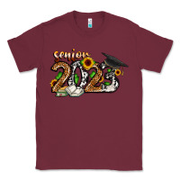 Burgundy senior 2023 Classic Tee - CowhideDigitalArt