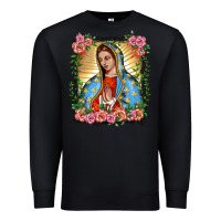 Black lady of guadalupe portrait Premium Sweatshirt - BarkalooDesign