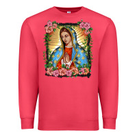 Cardinal lady of guadalupe portrait Premium Sweatshirt - BarkalooDesign