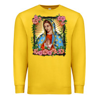 Lemon lady of guadalupe portrait Premium Sweatshirt - BarkalooDesign