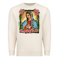 Sandshell lady of guadalupe portrait Premium Sweatshirt - BarkalooDesign