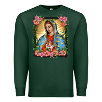 Sports Green lady of guadalupe portrait Premium Sweatshirt - BarkalooDesign