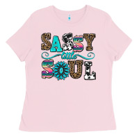 Bubblegum Pink sassy little soul Ladies Tee - AdoDesignShop