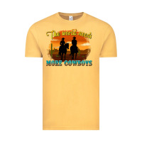 Vintage Mustard the world needs more cowboys Vintage Tee - texasbilliewilder