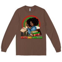 Chestnut Bae black and educated Long Sleeve Tee - Zillion Design Studio
