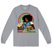 Heather Grey Bae black and educated Long Sleeve Tee - Zillion Design Studio