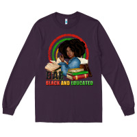 Plum Bae black and educated Long Sleeve Tee - Zillion Design Studio