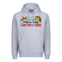 Heather Grey i cant make everyone happy i an not a taco Premium Hoodie - MaliasSmallBusiness