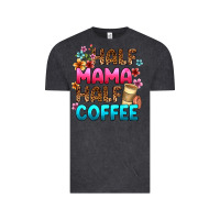 Vintage Black half mama half coffee Vintage Tee - Zillion Design Studio