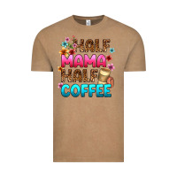 Vintage Coffee half mama half coffee Vintage Tee - Zillion Design Studio