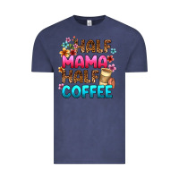 Vintage Denim half mama half coffee Vintage Tee - Zillion Design Studio