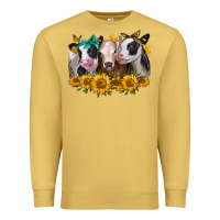 Antique Gold sunflower heifers Premium Sweatshirt - Jasminsmagicworld