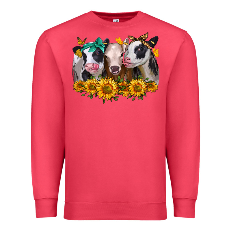 Sunflower Heifers Premium Sweatshirt by Jasminsmagicworld | Teevron