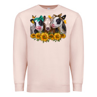 Pale Pink sunflower heifers Premium Sweatshirt - Jasminsmagicworld