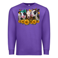Purple sunflower heifers Premium Sweatshirt - Jasminsmagicworld