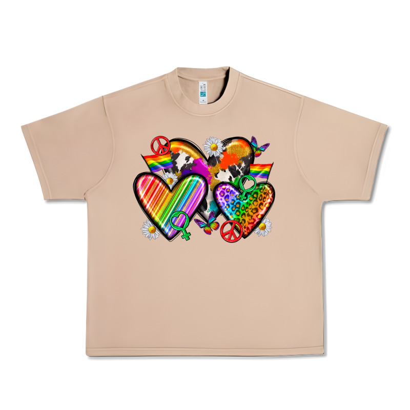 Pride Hearts Urban Heavy Tee by texasbilliewilder | Teevron