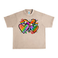 French Oak pride hearts Urban Heavy Tee - texasbilliewilder