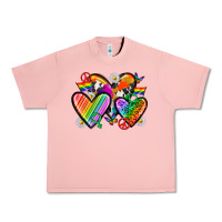 Salmon pride hearts Urban Heavy Tee - texasbilliewilder