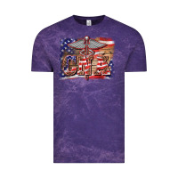 Cloud Purple patriotic nurse certified nurse  assistant medilcal symbol  background Vintage Tee - BarkalooDesign