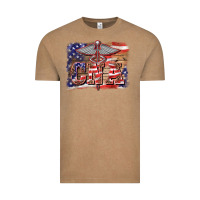 Vintage Coffee patriotic nurse certified nurse  assistant medilcal symbol  background Vintage Tee - BarkalooDesign